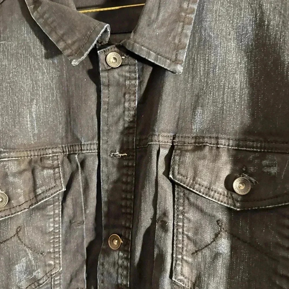 Men’s Vintage RocaWear Denim Blue Jean Jacket Size 48 - Picture 2 of 9